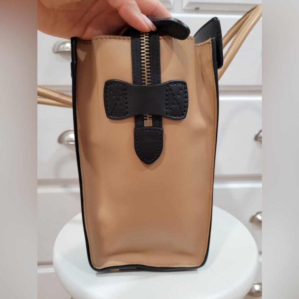 Authentic Céline Micro Luggage Tote | Tri-Color Calfskin | Designer Handbag - Picture 5 of 15